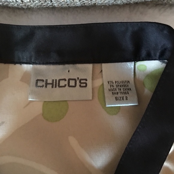 Chicos Silk Flower Blouse - Picture 4 of 7